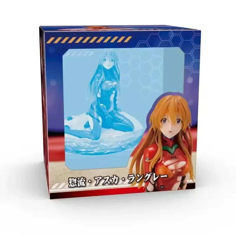 19cm anime eva asuka final postura sentada figuras de ação pvc modelo estátua brinquedos boneca mesa decoração coleção presentes encaixotados