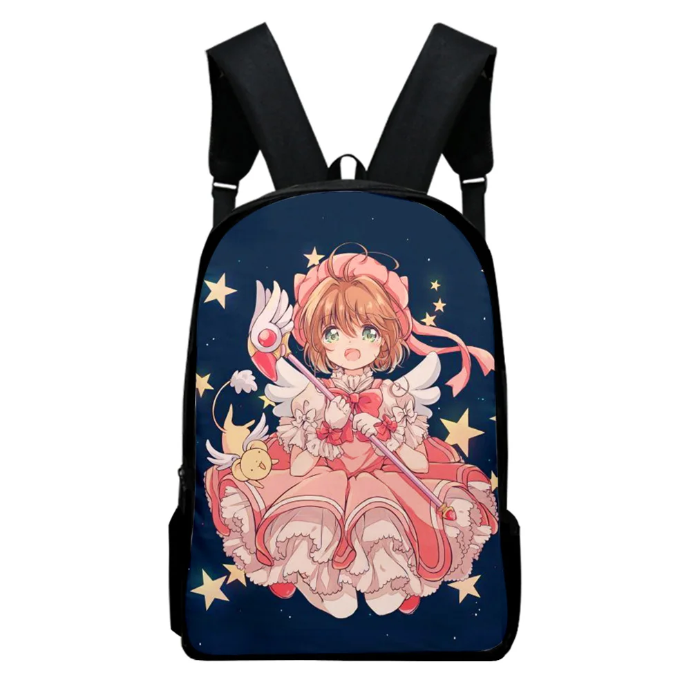 

Trendy Youthful cardcaptor sakura Student School Bags Notebook Backpacks 3D Printed Oxford Waterproof Boys/Girls Travel Bags