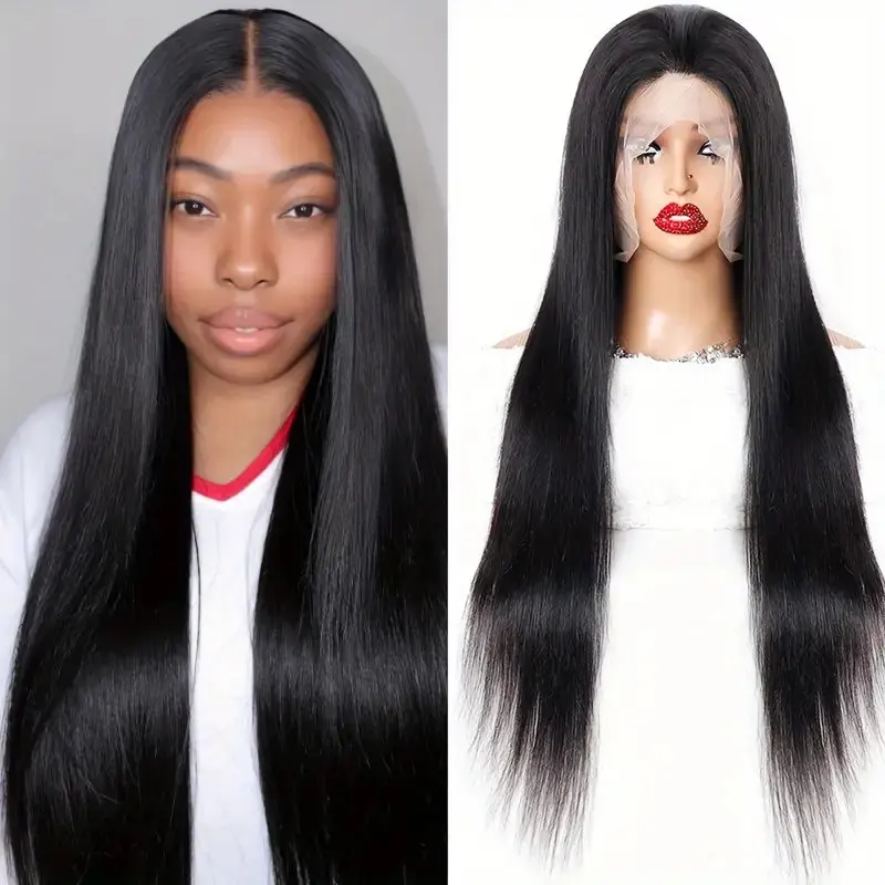 Rosabeauty 13x6 Straight Lace Front Wig 100% Human Hair 8 40 Inch 13X4 Frontal 5X5 Glueless Ready to Wear Wigs 250% For Women