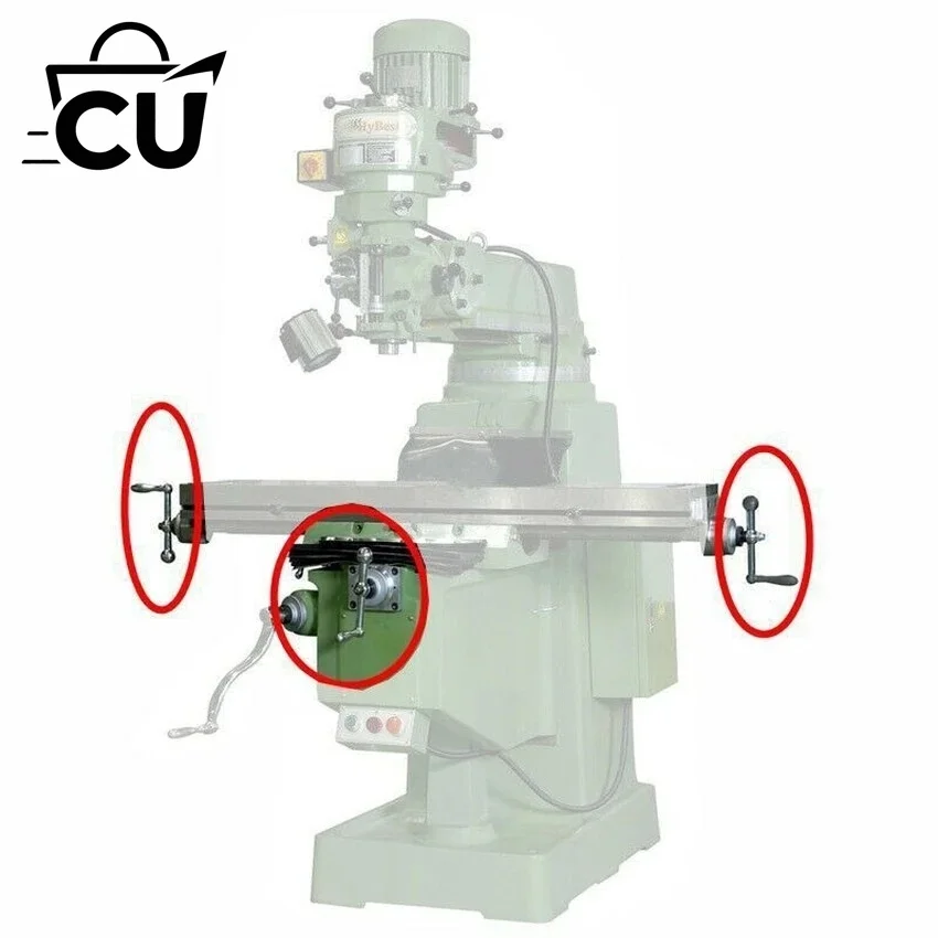 Mill Machine Handle with Ball Ergonomic Oval Handle for Worktable Lifting Replacement Part