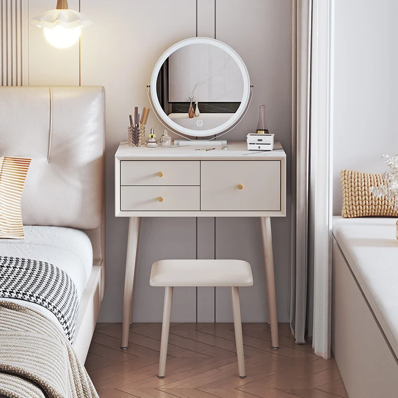 

College Dorm Essentials Makeupdressing Table White Women Study Dressing Table Storage Modern Vestidores Postmodern Furniture