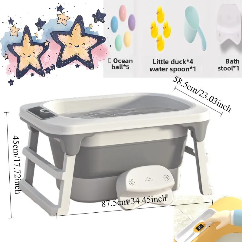 

Детская ванночка для новорожденных, ведро для домашнего плавания, увеличенное утолщенное складное