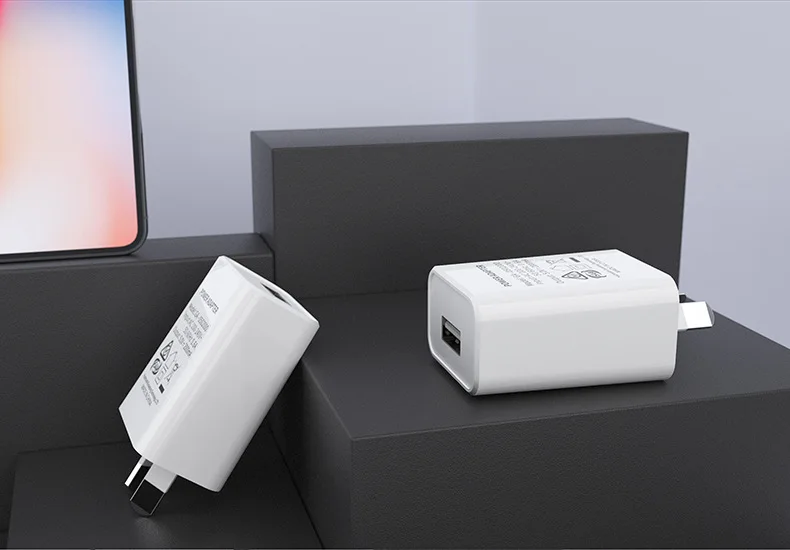 Australian Adapter 5V 1A 2A Fast Charging SAA Plug Mini USB Travel Wall Charger SAA Certified for Xiaomi Huawei Phone Charge
