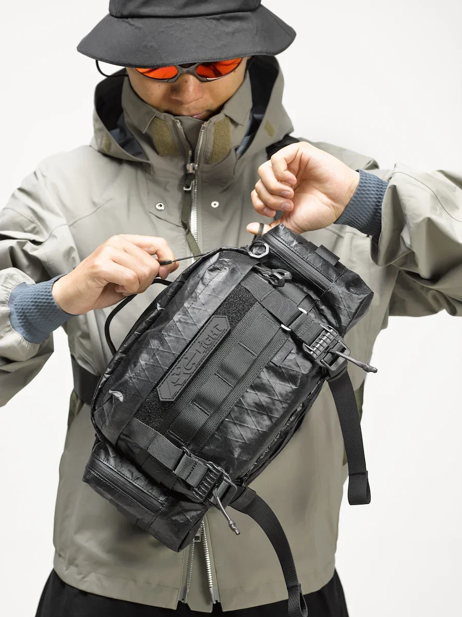 FOXBAT ​Arc Light Multi-Pocket Tactical Sling Bag – 8L Modular Camera/EDC Crossbody for Urban & Outdoor​ LEG-45