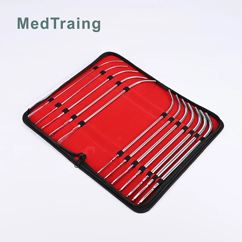 Medical Instruments Urethral Sounds Set high quality Stainless Steel Bag Hegar Dilator Kit Surgery and Inspection also Teaching