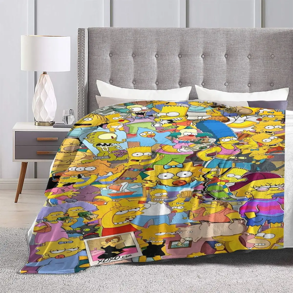 The S-Simpsons Blanket Picnic Flannel Throw Blanket For Home Decor Soft Custom Quality Bedspread Gift Idea