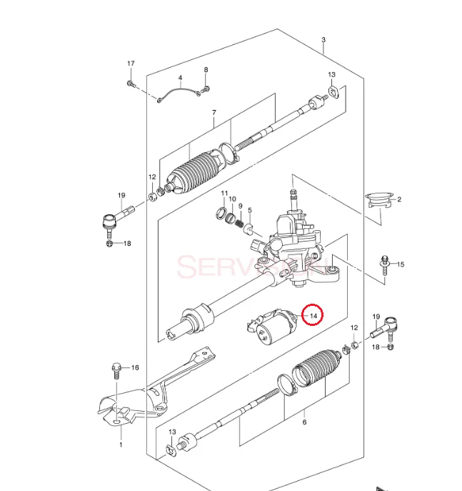 nicegoods  31390-56K60-000 Electric power steering motor OEM for  Changan Suzuki SX4