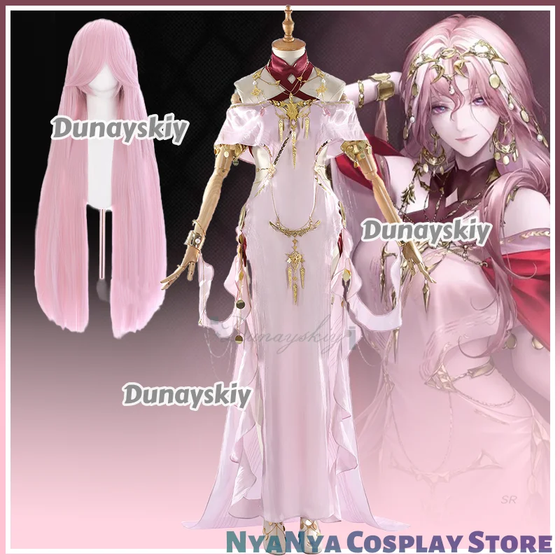 

Milly Косплей disfraz Game Path To Nowhere Розовое платье Аксессуары для парика Полный комплект Униформа Хэллоуин Женская вечеринка Ролевая игра Наряд