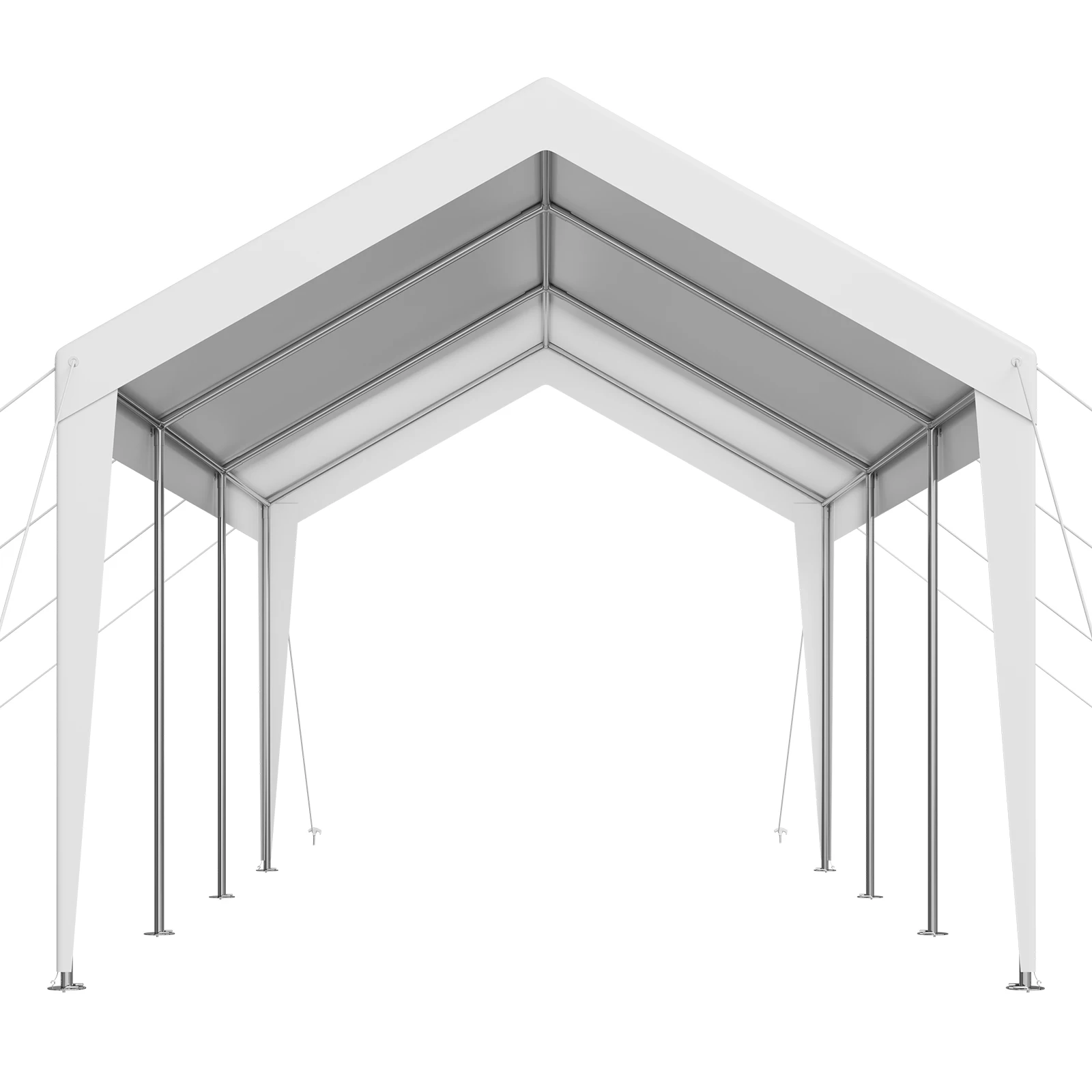 VEVOR Carport 10x20 FT Outdoor Car Canopy Heavy Duty Galvanized Car Shelter Water-Resistant Storage Shed for Boat Motorcycle