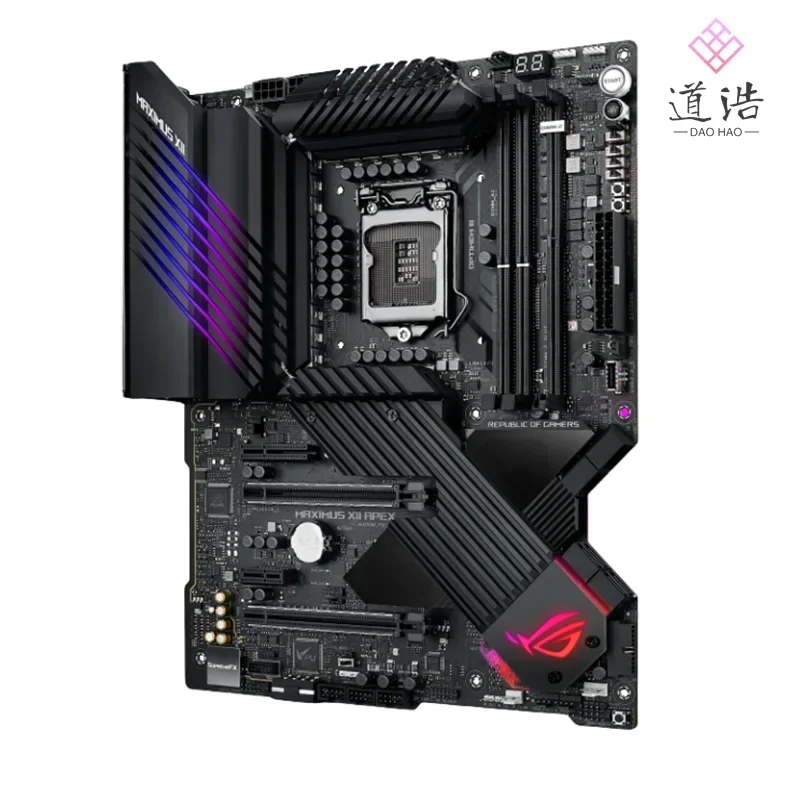 اللوحة الأم ROG MAXIMUS XII APEX 64GB PCI-E3.0 LGA 1200 DDR4 ATX Z490 اللوحة الرئيسية 100% تم اختبارها بالكامل