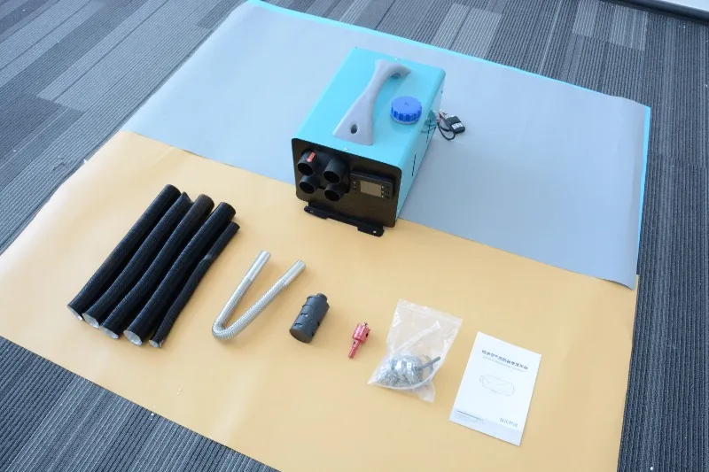 ملحقات سخان هواء ديزل مزدوج الطاقة 12 فولت، سخان ركن شاحنة RV البحرية 2KW/5KW مع جهاز تحكم عن بعد للتدفئة متعددة المشاهد ​