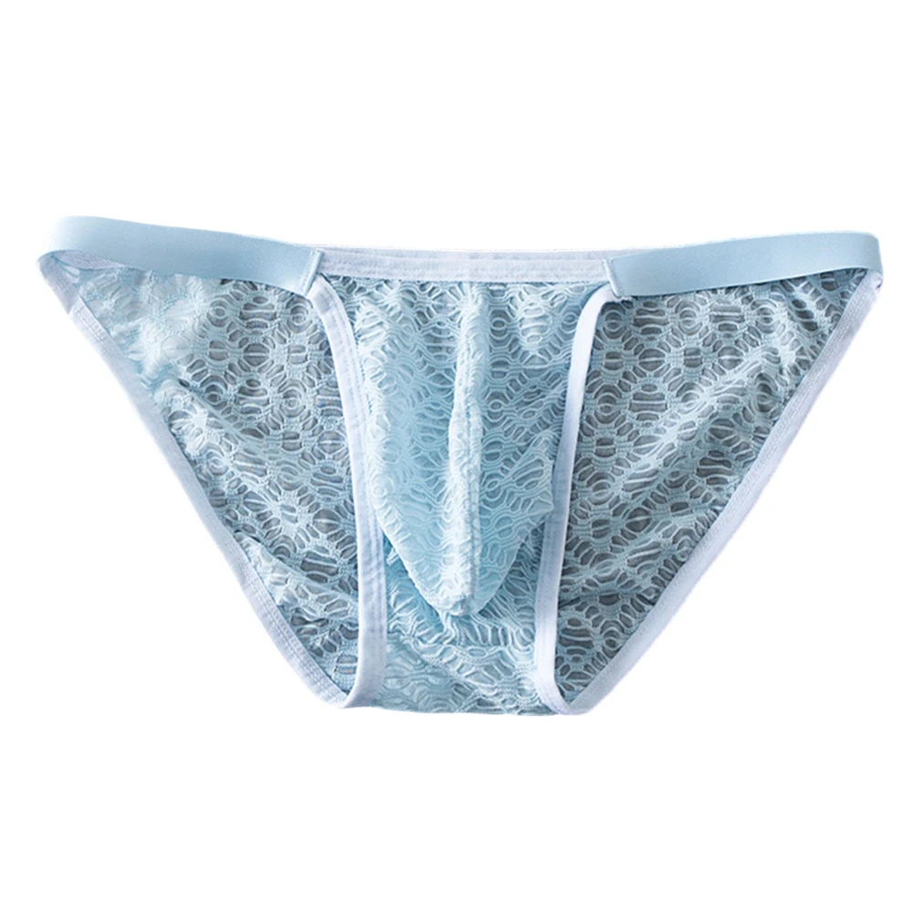 

Male Mesh Pouch Underwear Men Underwear Jacquard Briefs Men Mesh Underwear Jacquard Mesh Ultra-thin U Bulge Pouch