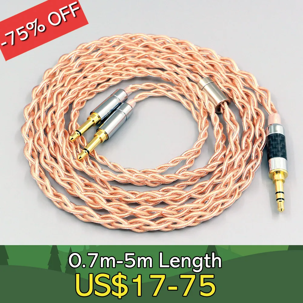 4 Core 1.7mm Litz HiFi-OFC Earphone Braided Cable For Beyerdynamic T1 T5P II AMIRON HOME Kennerton M12S LN008084