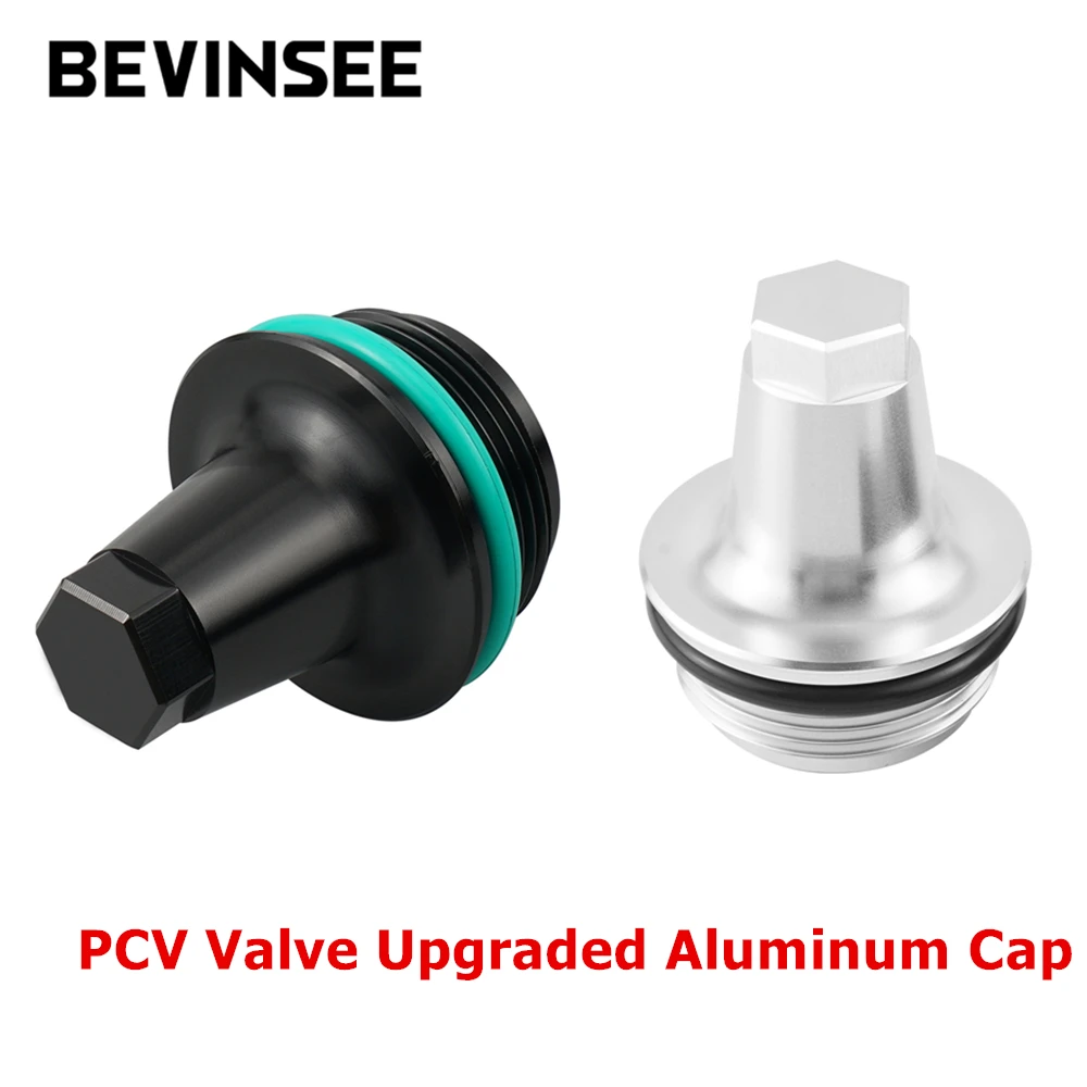 PCV Valve Upgraded Aluminum Cap Cover Kit For BMW E90 E91 E92 E93 E60 E61 E82 E88 E89 E71 N54 Twin Turbo Engine 11127565284