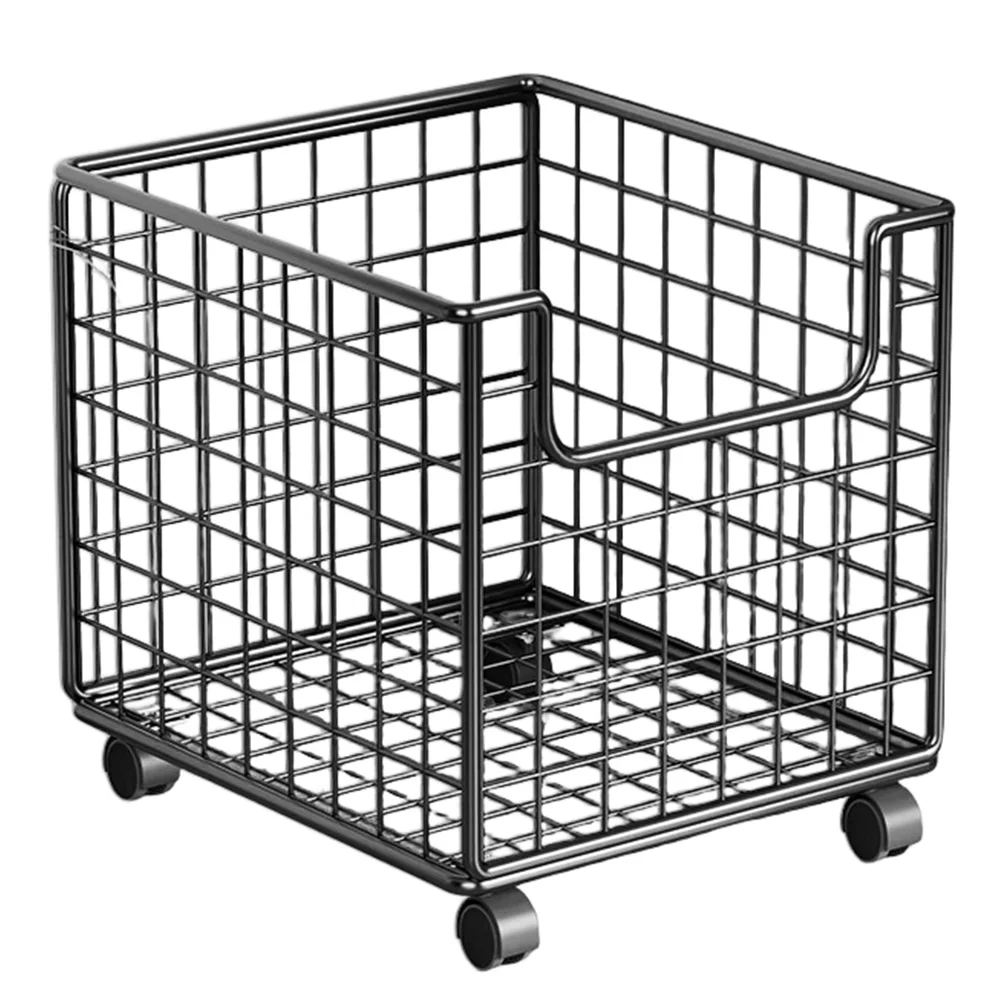 

Металлическая корзина для хранения на колесиках, мобильная корзина для белья, фруктов и овощей, подставка для кухни, ванной, кладовой