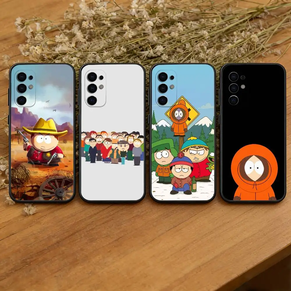 Cartoon S-South Park-k Phone Case For Samsung S26,S25,S24,S23,S22,S21,S30,Ultra,Plus,Fe,Lite,Note,10,Black Cover