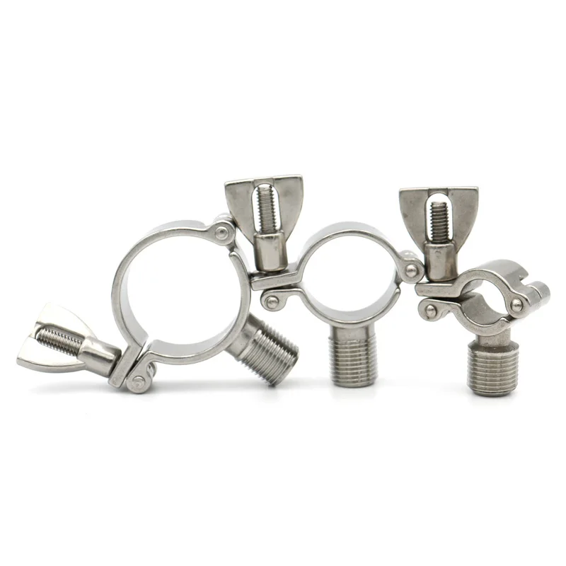 

Heavy Duty Tube Hanger Clamp Pipe Holder Bracket With 1/2" BSP Male Thread OD25/38/51mm Homebrew Stainless Steel SS304