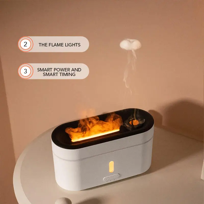 Diffusore di aromi di fiamma da 300ML umidificatore d'aria di meduse diffusore di fragranze di oli essenziali USB per la casa di nebbia fredda ad ultrasuoni