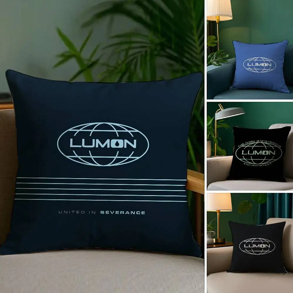 

Fashion L-Lumon S-SeveranceS Pillow Case Soft Plush Fabric Double Sided Print Decorative Home Living Room Gift Cushion