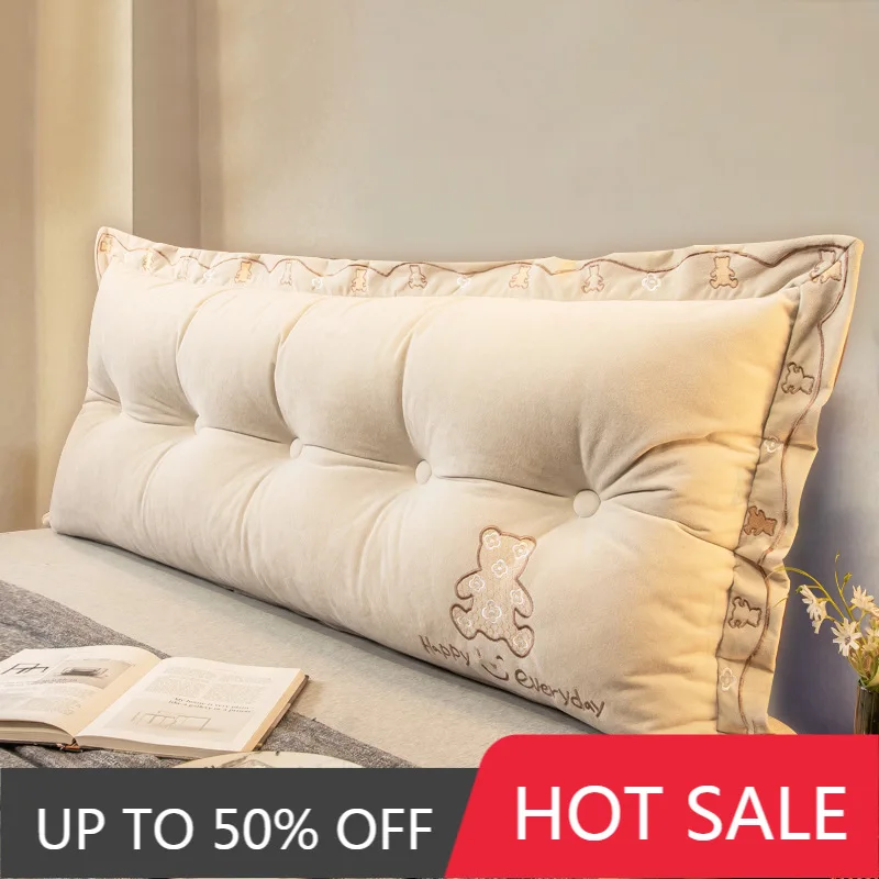 Headboard Cushion Tatami Backrest Cushions Modern Elegant Plush Aesthetic Cushion Relaxing Ergonomic Luxury Ornamental Cushions