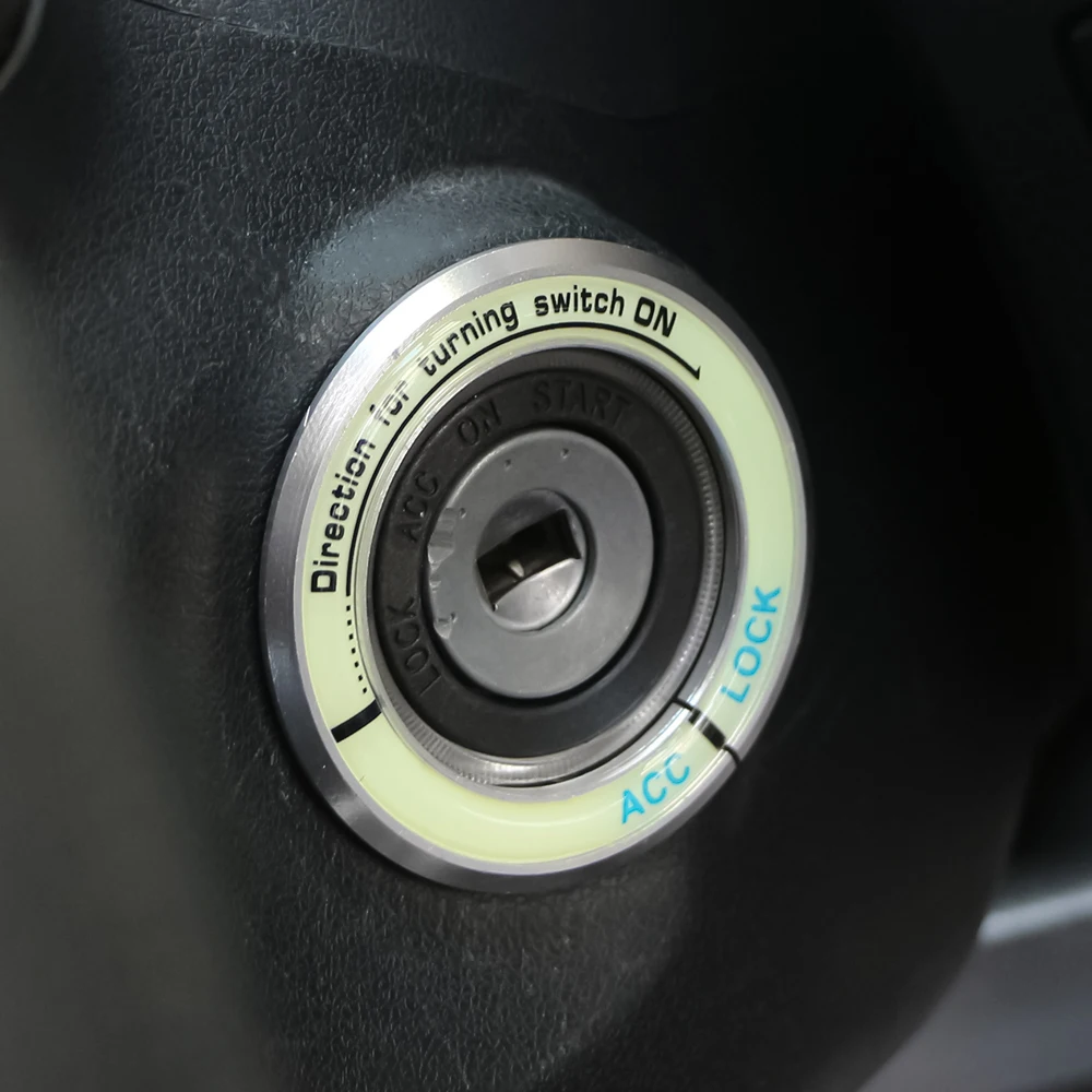 Luminous Ignition Key Ring Switch Cover Sticker for Subaru XV Forester for KIA RIO Solaris Sportage Soul Forte K3 Sorento Ix35