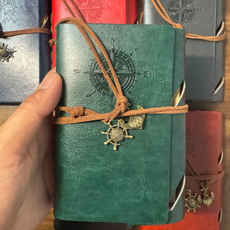 Retro notes podróżny w stylu pirackiego statku A5/A6/A7, notatnik z luźnymi kartkami, kreatywny pamiętnik w stylu vintage, artykuły papiernicze, prezent dla podróżników — zdjęcie produktu 4