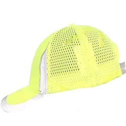 Gorra protectora Hi Vis para hombre, sombrero duro de estilo béisbol, ropa de trabajo de seguridad, gorra brillante amarilla y naranja, gorra de béisbol de alta visibilidad