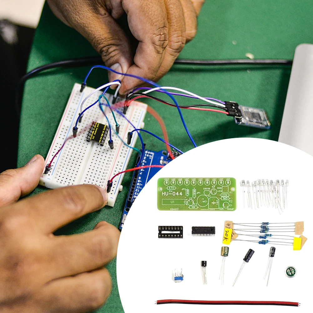 Color Light DIY Electronic Kit CD4017 Fun Electronic Production Teaching Training Module