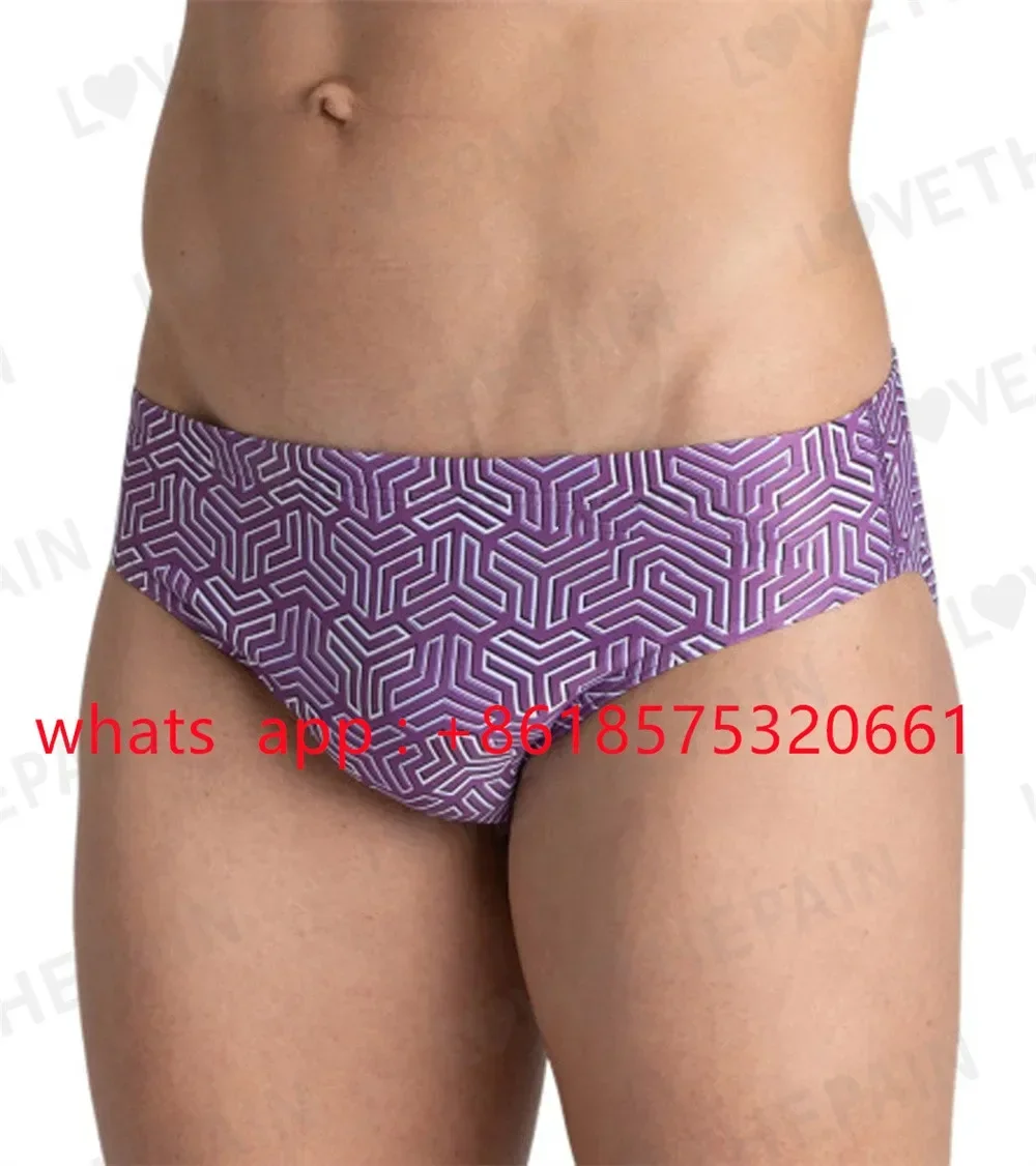 Men's Triangular Jammers Summer Trunks Professional Swim Surf Shorts Beach Trunks UV Surfing Swimming Gym Tights New Swimsuit