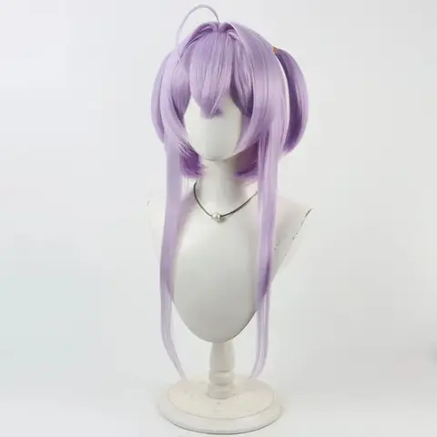 ER1KCoolwig Synthetic Hair Crown Cosplay Wigs Game Nikke The Goddess of Victory Liberalio Short Light Purple Wig5H[[