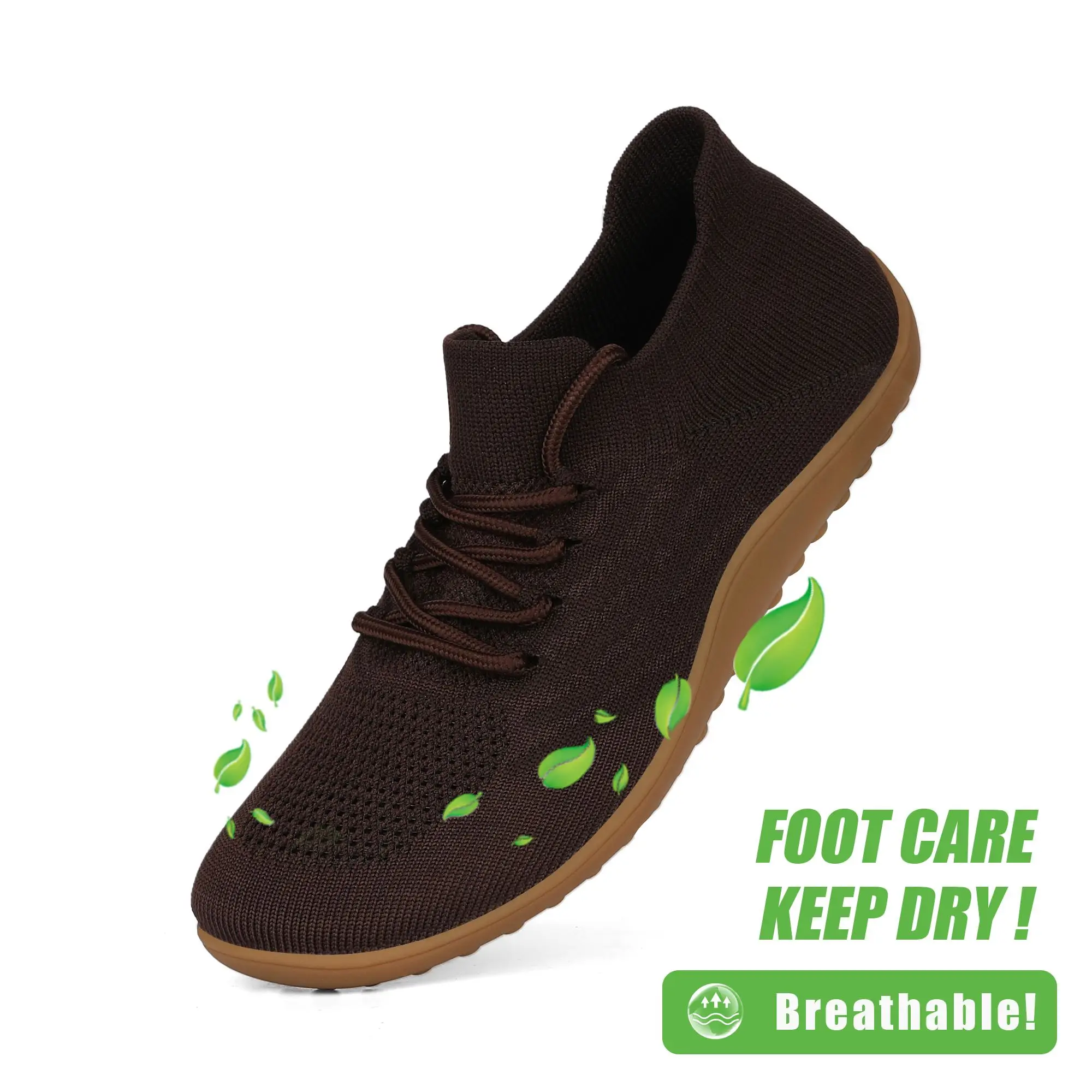 Womens Wide Toe Box Shoes Minimalist Breathable Mesh Sneakers Flats Barefoot Walking Shoes Comfortable Casual Shoes
