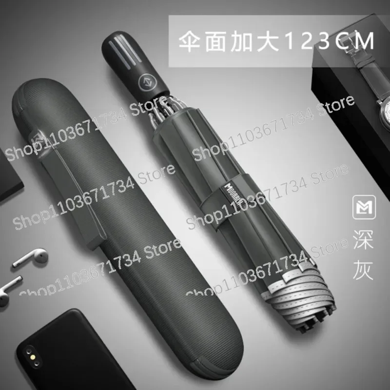 

2024 New Big Automatic Man Folding Umbrella Reinforced Luxury Inverted Parasol Umbrella Lightweight Parapluie Rain Gear