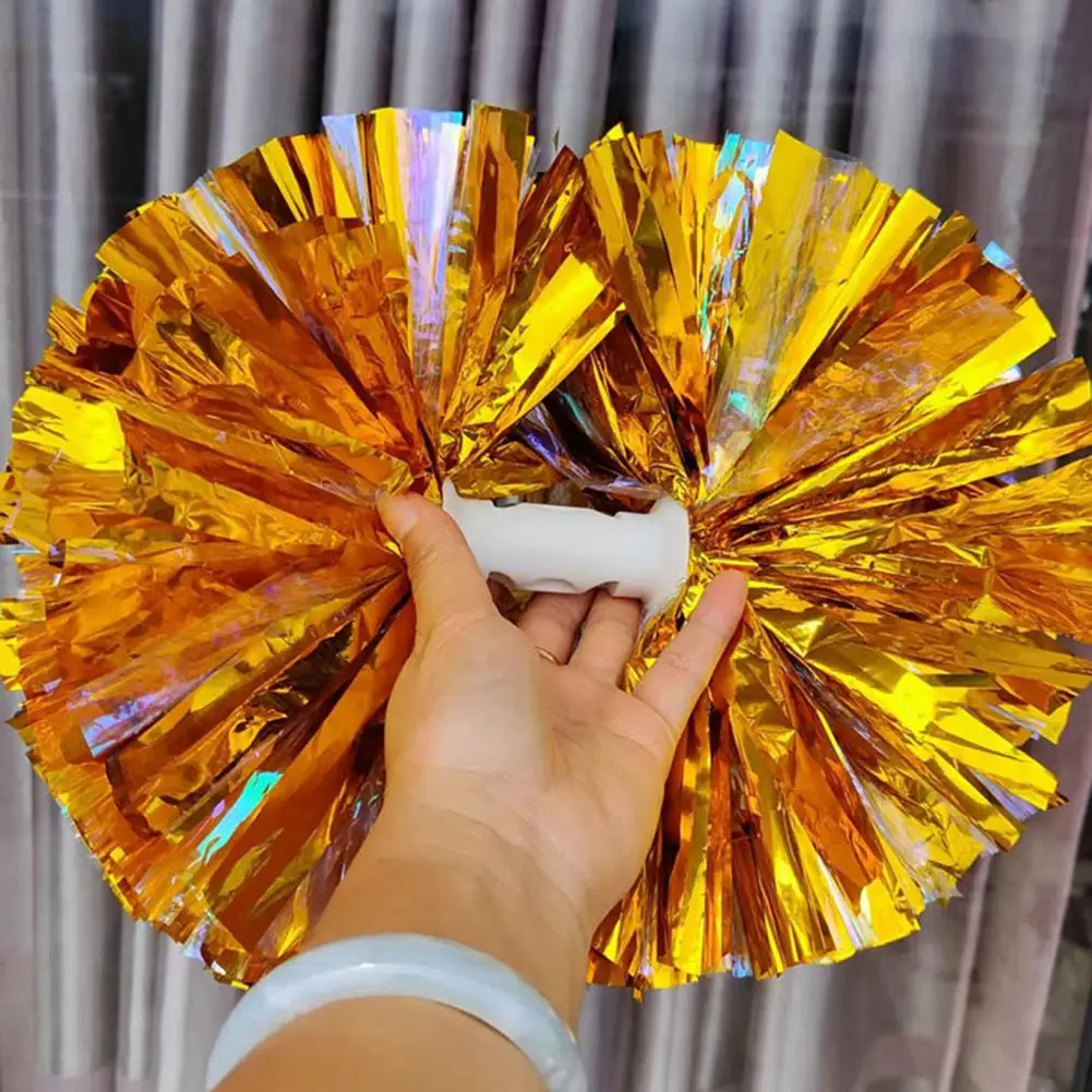 

Double Head Metallic Streamer Cheer Pompoms Cheerleading Cheering Pom Pom Ball Team Sports Spirit Party Cheerleading Pom Poms