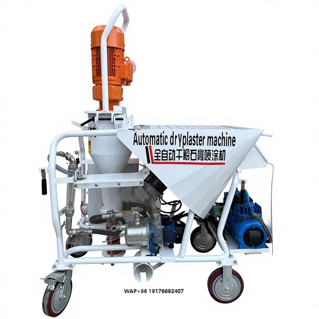 Electric putty waterproof coating highpressure spraying machine grouting coating gypsum real stone paint cement mortar spray