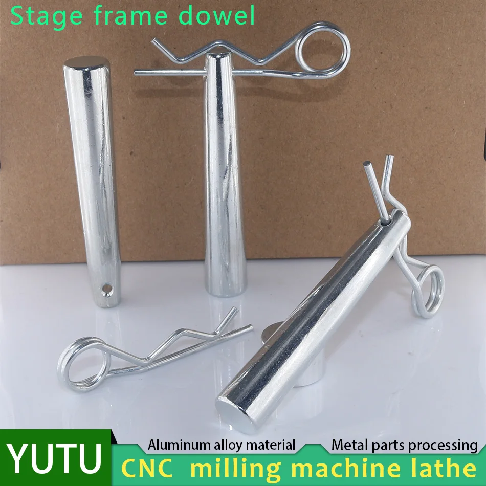 Truss new stage bracket taper pin, stage light frame connection accessories pin 8.8 class hardening，R pin with positioning hole