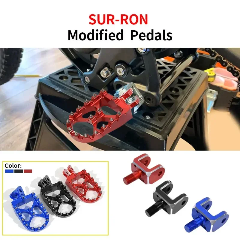 For Surron Light Bee X Footpeg Rest Pedal Support SUR RON Off-road E-bike Scooter Dirtbike Sur-ron Motorcycle Accessories