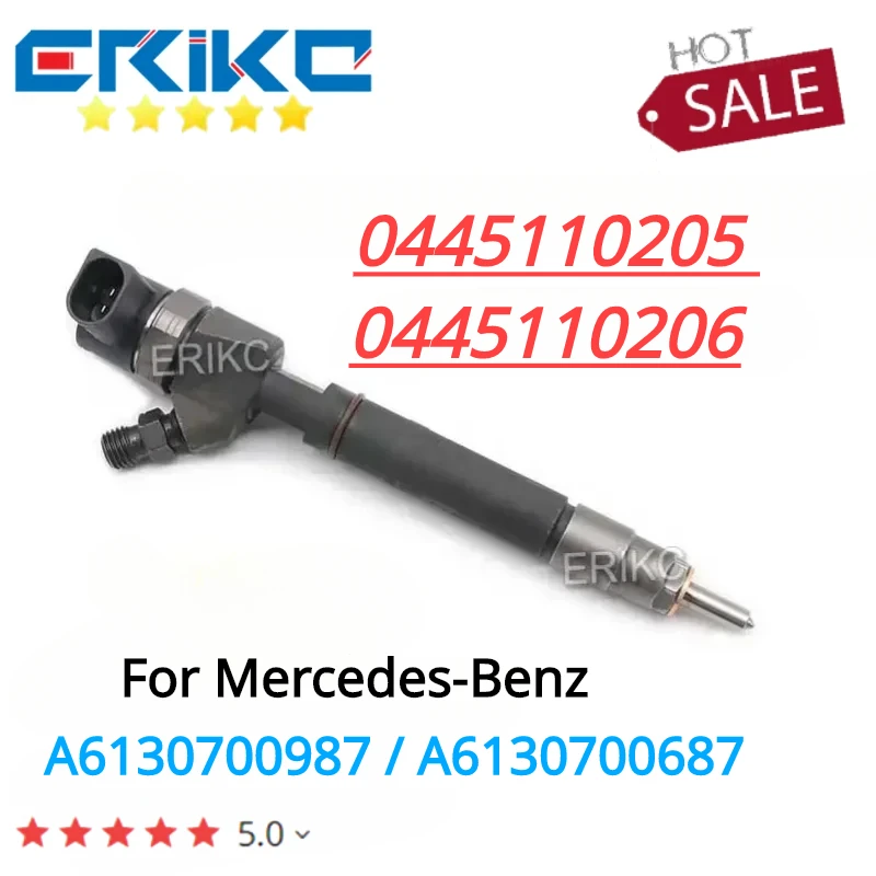 

Injector 0 445 110 205 0445110205 Diesel Fuel Injector 0 445 110 206 0445110206 for Bosch Mercedes-Benz A6130700687 A6130700987