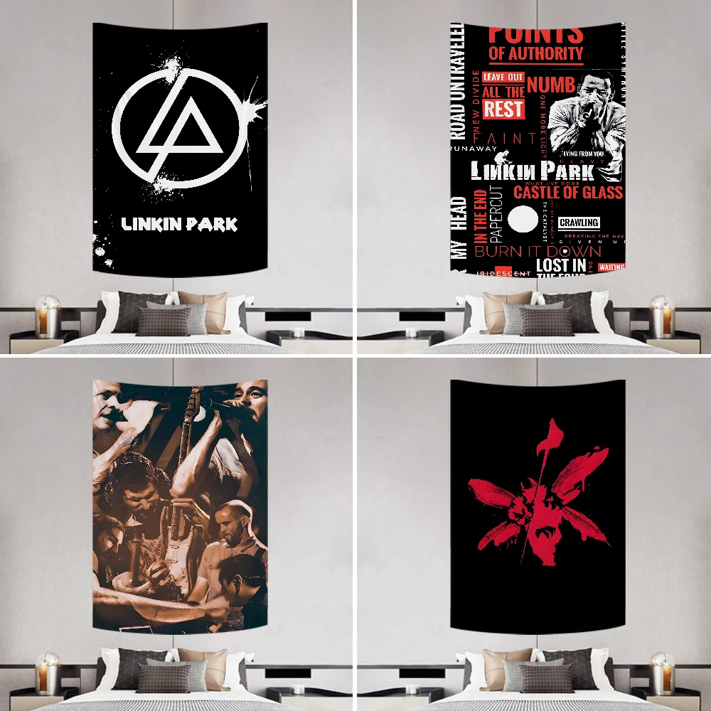 L-Linkin Cool P-Park-ES Tapestry Decoration Party Background Hanging Cloth Bedroom Tapestry Room Decor Aesthetic