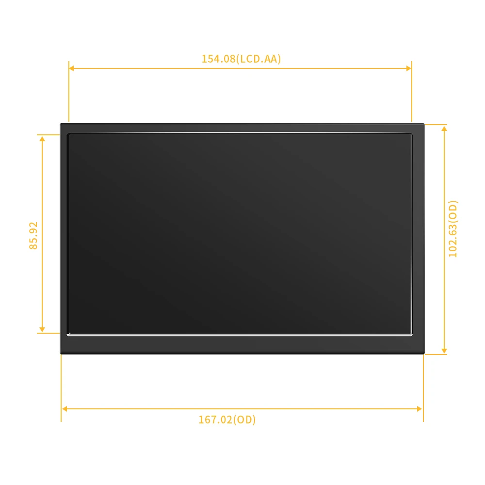 Imagem -05 - Display Compatível com Hdmi para Raspberry pi Módulo Mini pc sem Tela Sensível ao Toque 1024x600 Ips de Alto Pixel 3b 3b Mais 4b 4b Mais Zero 7in