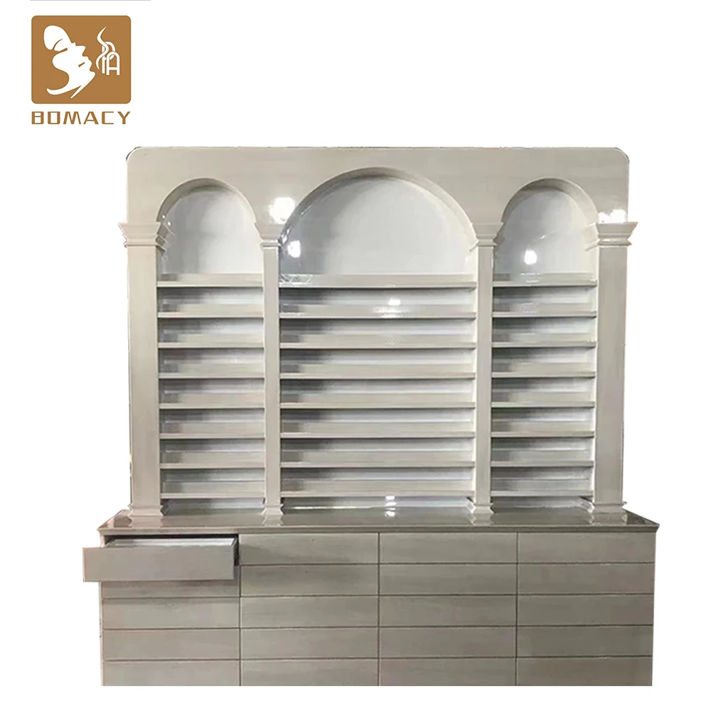 Supply Store Retail Floor Stand for Beauty Product Wall Acrylic Polish Racks Hair Salon Shelf Nail Art Color Chart Display