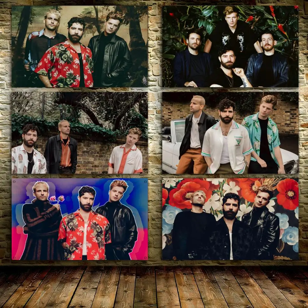 F-FOALS Rock Band Flags 3x5 Ft Custom Banner For Garage Door Room Decor Wall Out Decoration With Metal Buckle