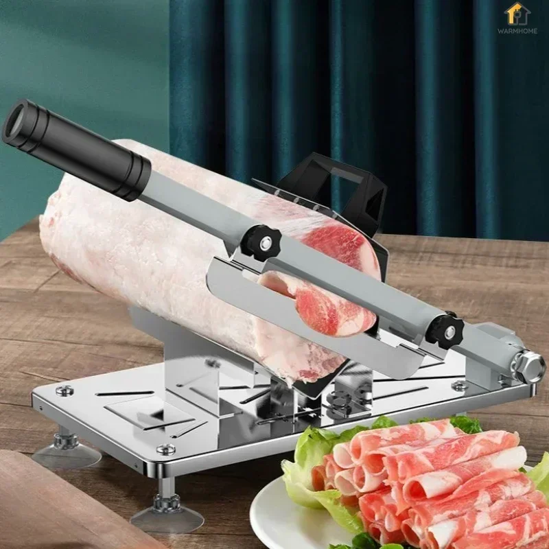 new meat cutting roll slice Adjustable thickness 304 stainless steel slicer  household multi-function small meat planer