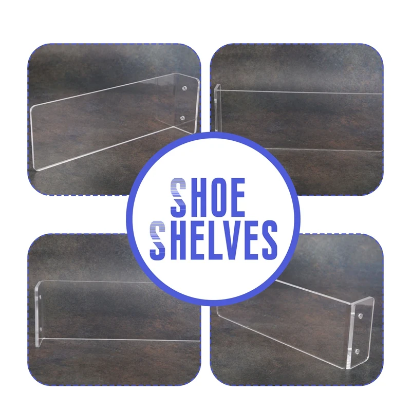 Floating Shoe Display,Shelves Wall Mount Levitating Shoe Display Stand For Sneaker Collection Or Shoes Box