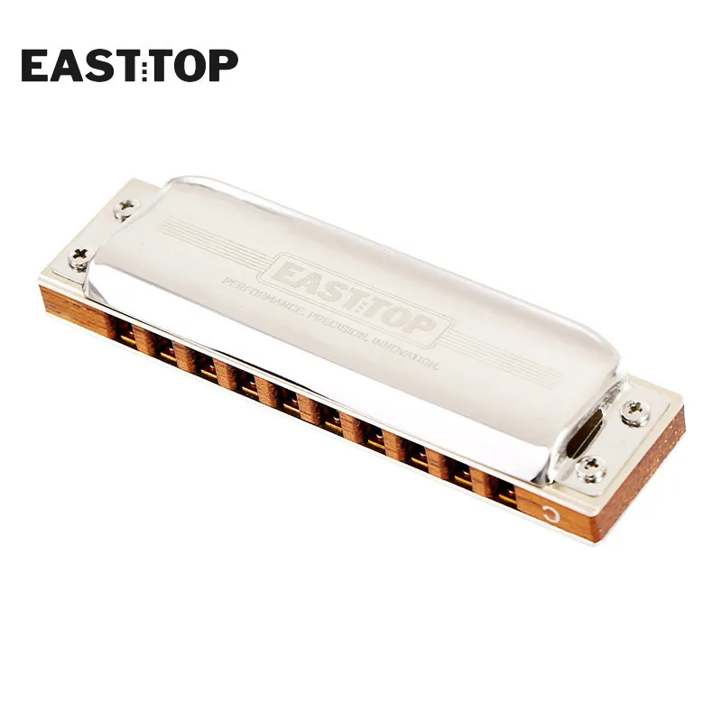 EASTTOP PRO10 Harmonica Music Instruments Key of C 10 Holes Chromatic Instrumentos Musicales Chromatic Competitive