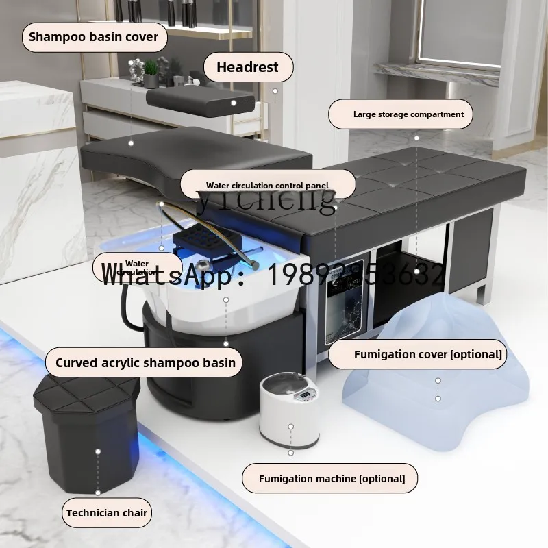 AA  shampoo bed hair salon special water circulation beauty hair care scalp care fumigation hair treatment shampoo bed