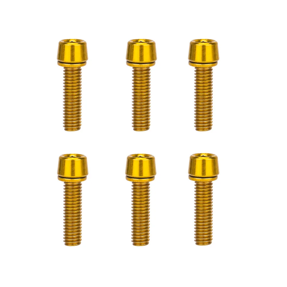 6 قطعة دراجة المقود الجذعية البراغي الجذعية المسمار دراجة أجزاء M5x18mm الدراجة اكسسوارات مسامير من الفولاذ المقاوم للصدأ ل دراجة الطريق الجبلية #6