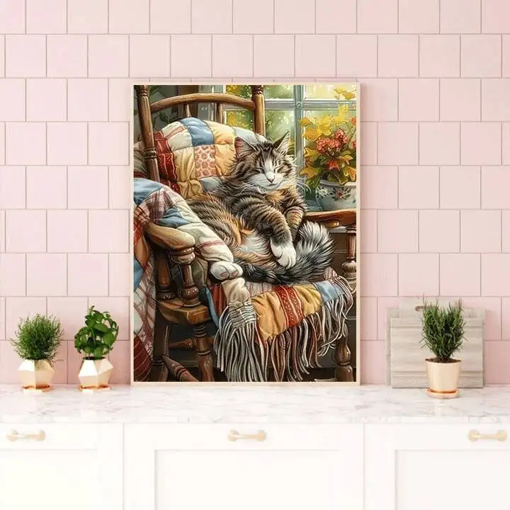 Frameless, 5d DIY Diamond Painting New Square/round Rhinesto