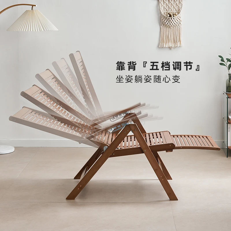 Składane krzesło wypoczynkowe, krzesło do drzemki i relaksu, krzesło wypoczynkowe do salonu.