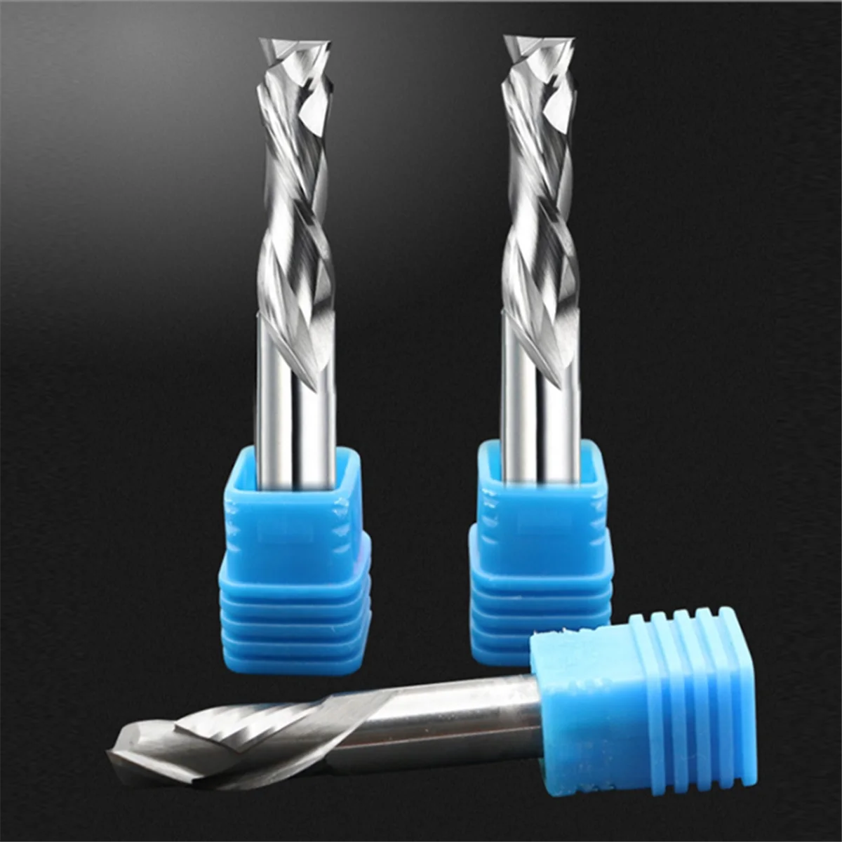 AT59 2 Flutes Compression End Mill Solid Carbide Cutter for Melamine Double Veneer Board & Hard Wood