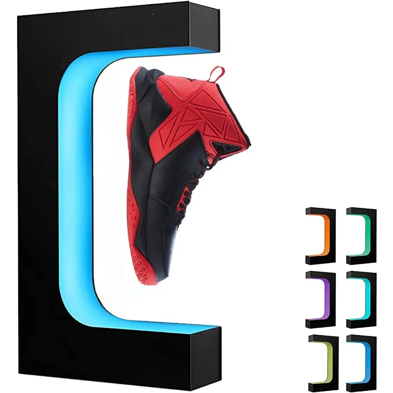 

Shoe Display Floating Sneaker Stand,Magnetic Levitation Sneakers Stand with 16 Colors Remote Control and 360°